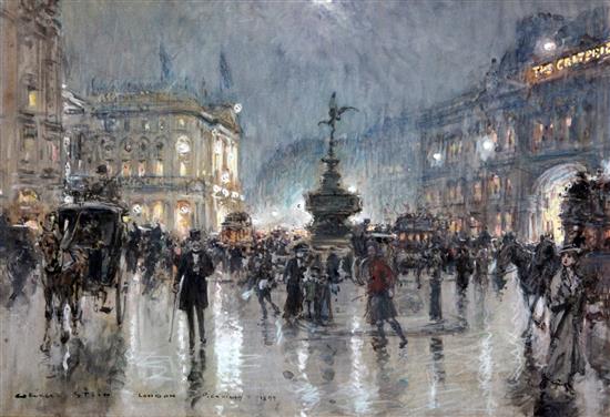 § Georges Stein (c.1870-c.1955) London, Piccadilly 1899 9.25 x 13.75in.